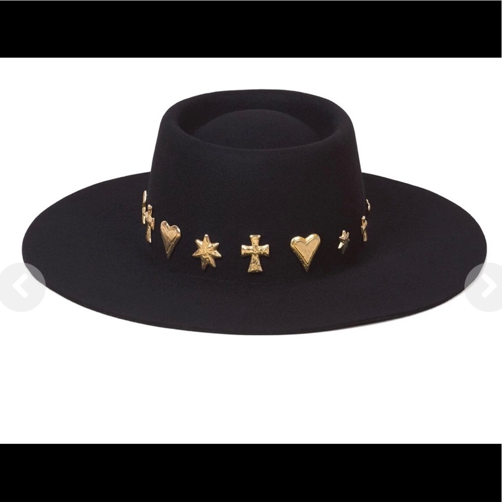 LACK OF COLOR black celestial boater hat